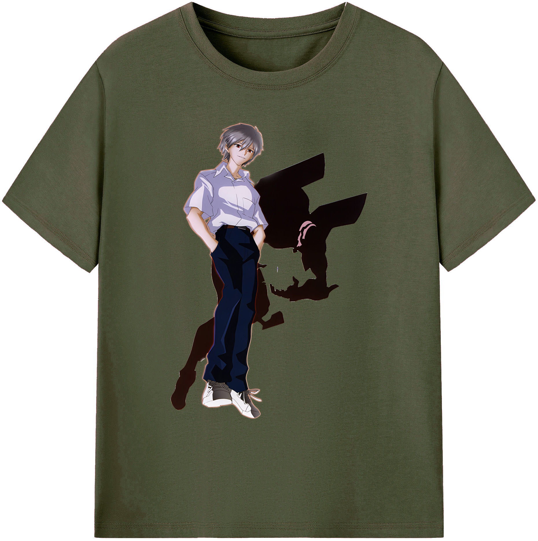 （画像用） EVA 新世紀エヴァンゲリオン 綿100％ メンズ半袖Tシャツ｜肌触りやわらか＆通気性